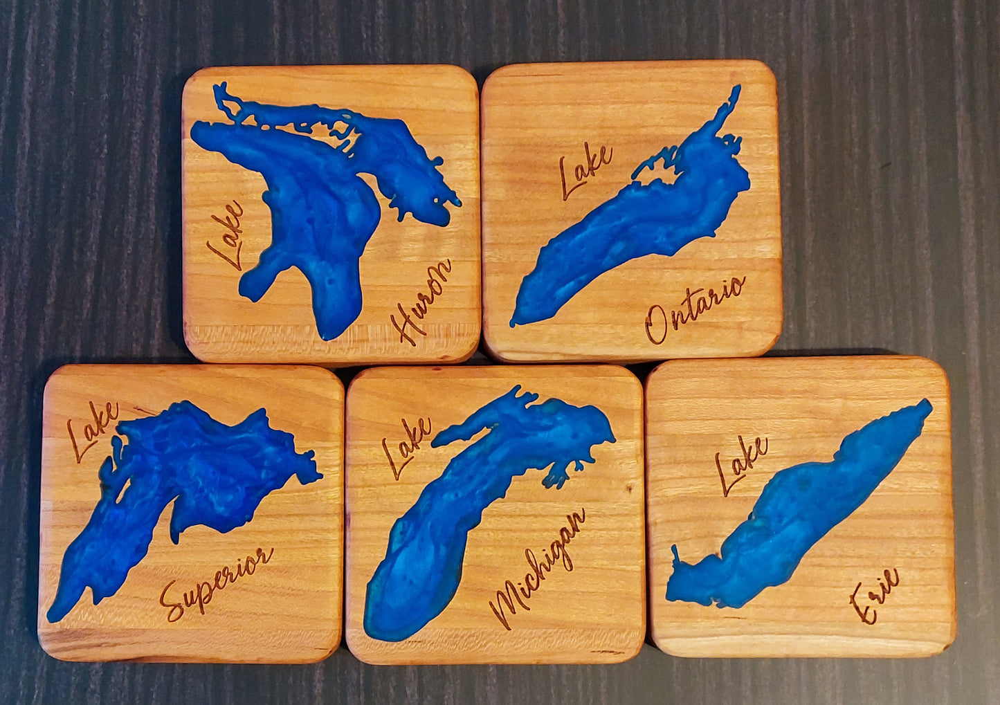 Great Lakes Coaster Set - Cherry