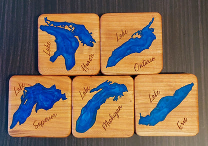 Great Lakes Coaster Set - Cherry