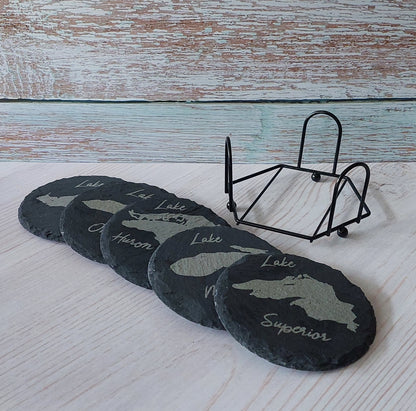 Slate Great Lakes Coaster Set