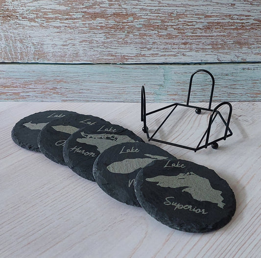 Slate Great Lakes Coaster Set