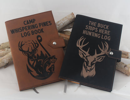 Leatherette Camp Log Book