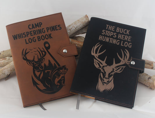 Leatherette Camp Log Book