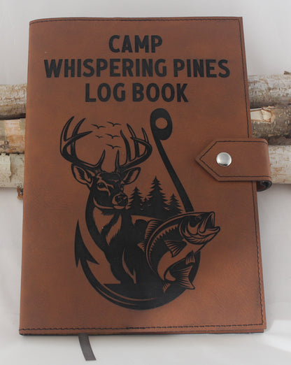 Leatherette Camp Log Book