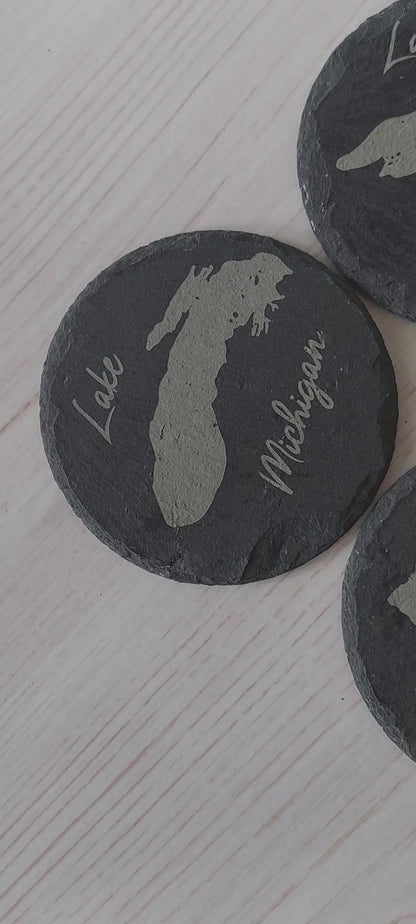 Slate Great Lakes Coaster Set